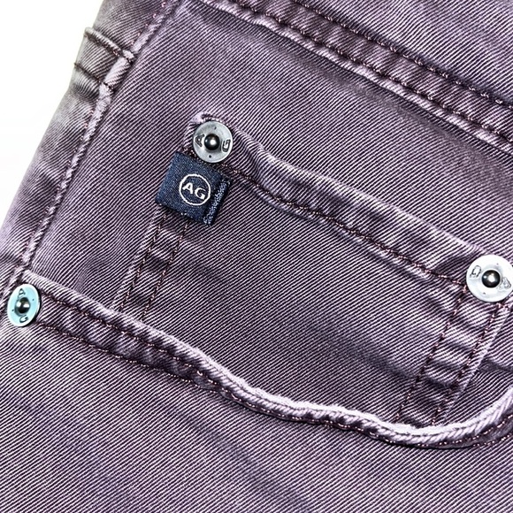 Eggplant purple Adriano Goldschmied Matchbox slim straight denim pants size 30 - Picture 4 of 15